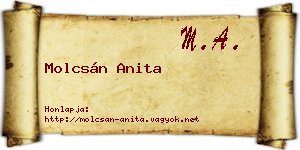 Molcsán Anita névjegykártya